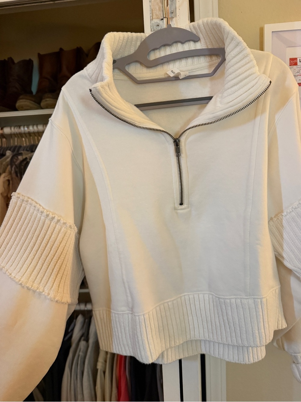 Anthro daily practice quarter zip